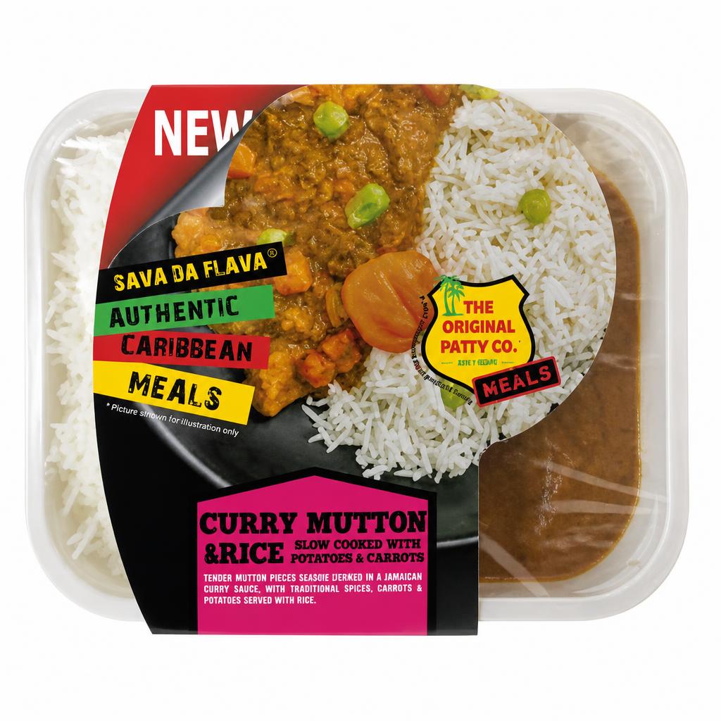 The Original Patty Co. Curry Mutton & Rice Meals 380g