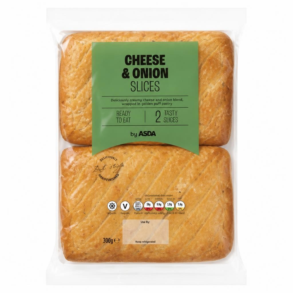 ASDA 2 Cheese & Onion Slices 300g