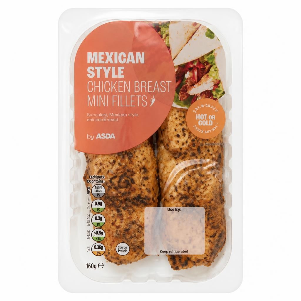ASDA ASDA Mexican Style Chicken Breast Mini Fillets 160g