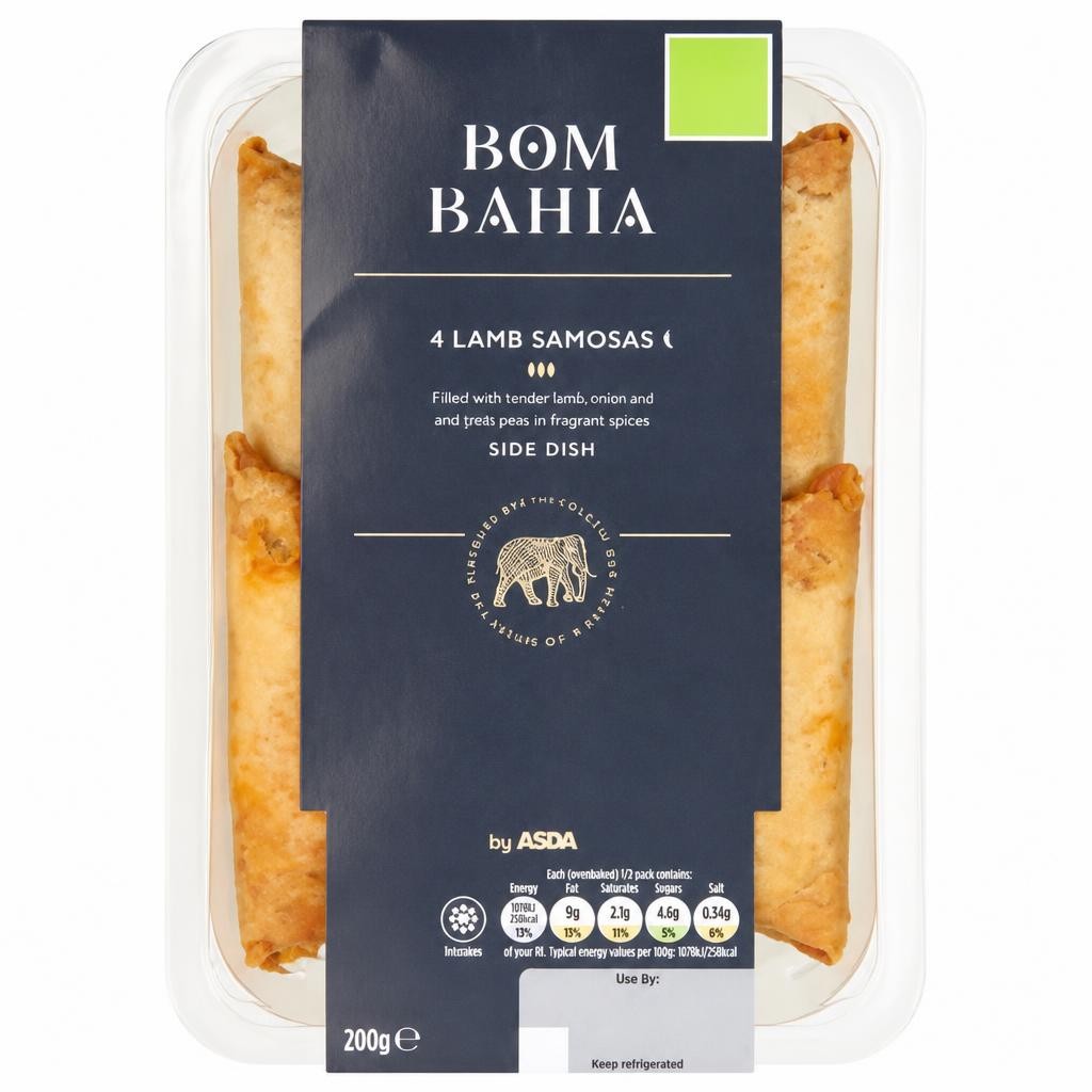 Bom Bahia by ASDA 4 Lamb Samosas 200g