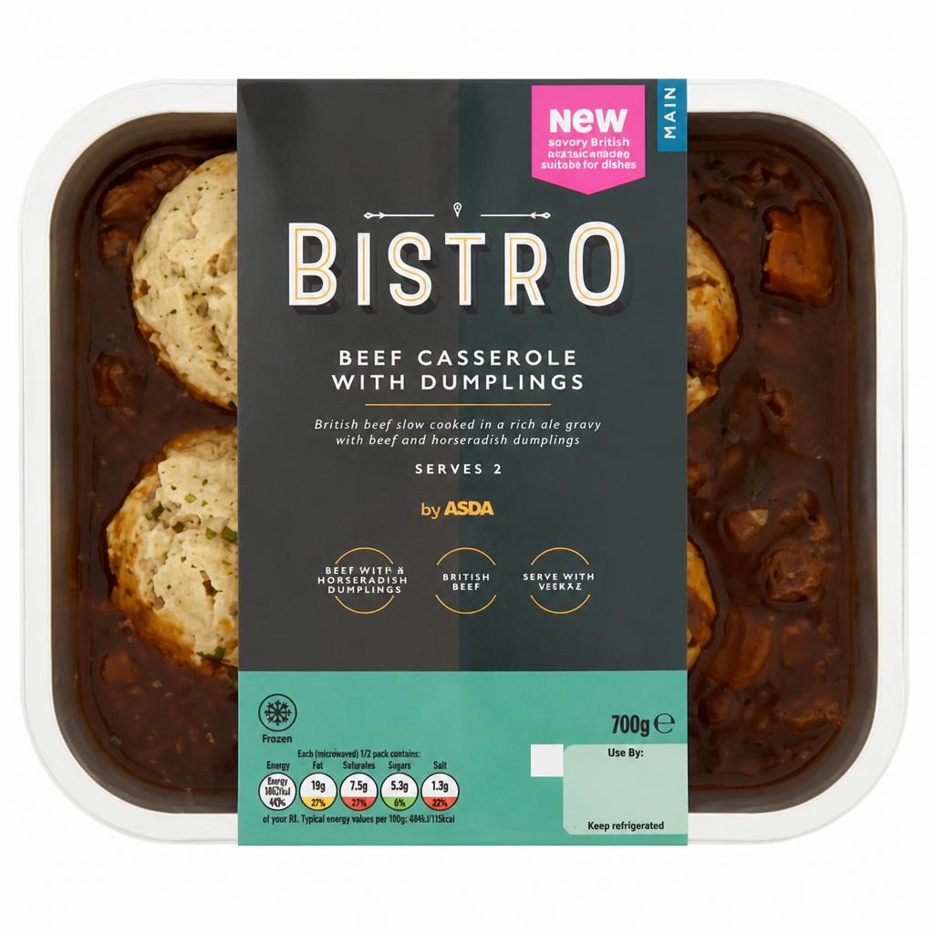 Bistro by ASDA Beef Casserole with Dumplings 700g