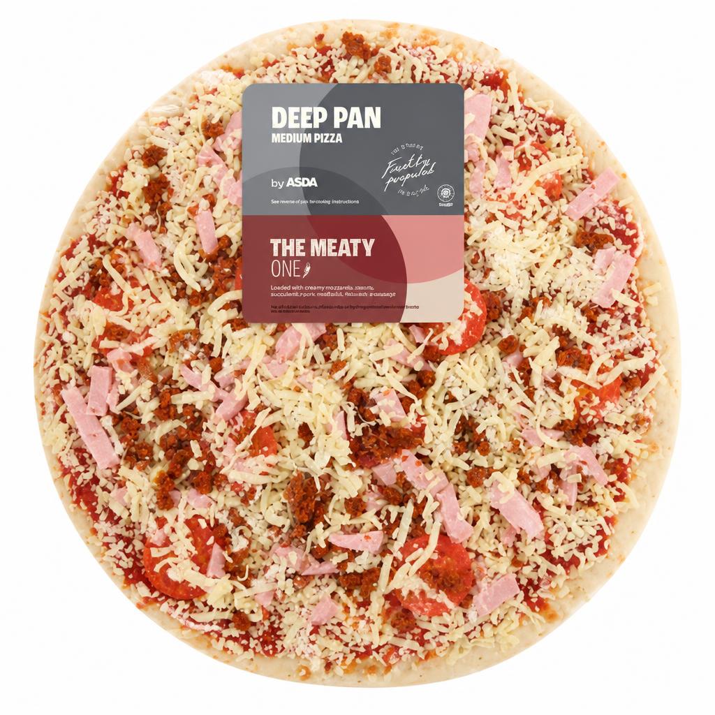 ASDA The Meaty One Medium Deep Pan Pizza 407g