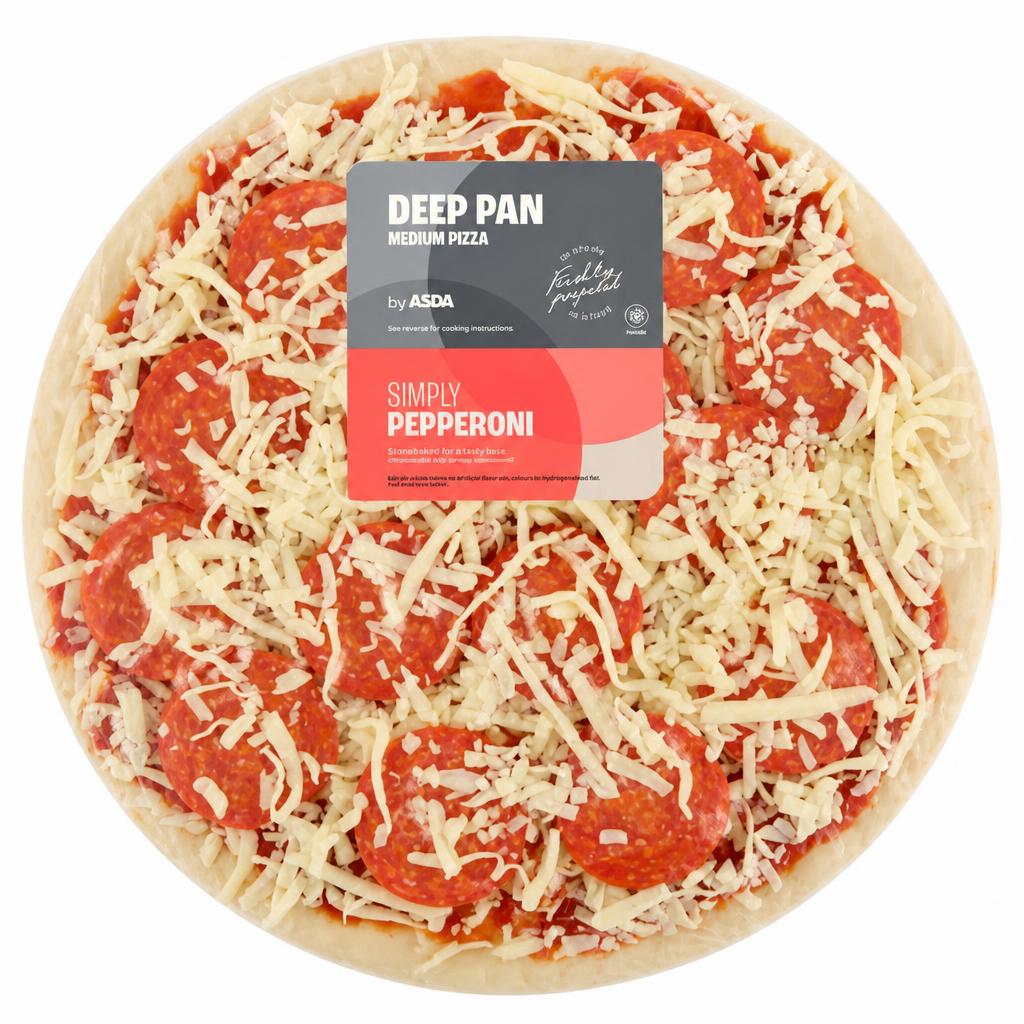ASDA Simply Pepperoni Medium Deep Pan Pizza 367g