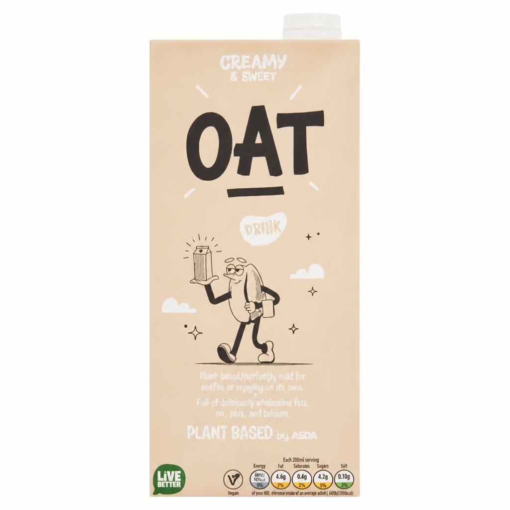 Plant Based by ASDA Plant Based Oat Drink 1 Litre