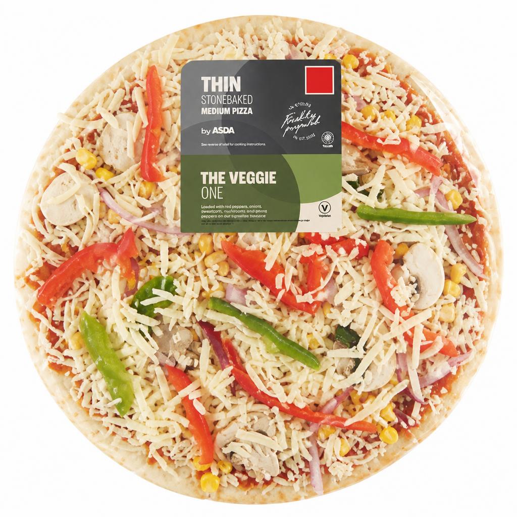 ASDA The Veggie One Medium Thin Stonebaked Pizza 420g