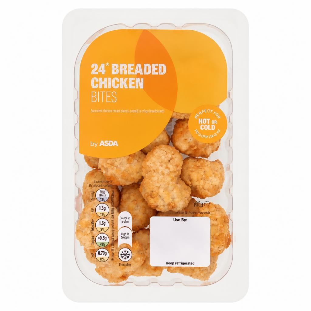 ASDA 24 Breaded Chicken Bites 192g