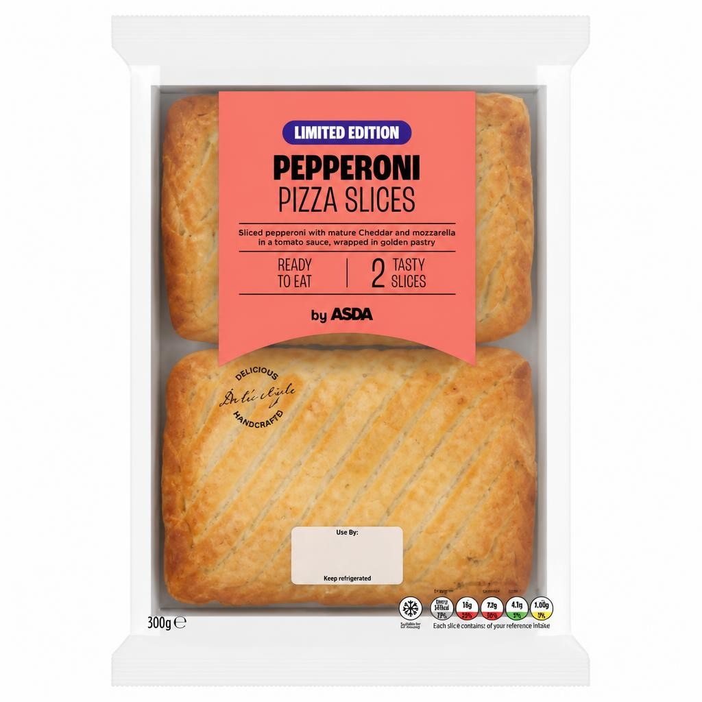 ASDA Limited Edition 2 Pepperoni Pizza Slices 300g