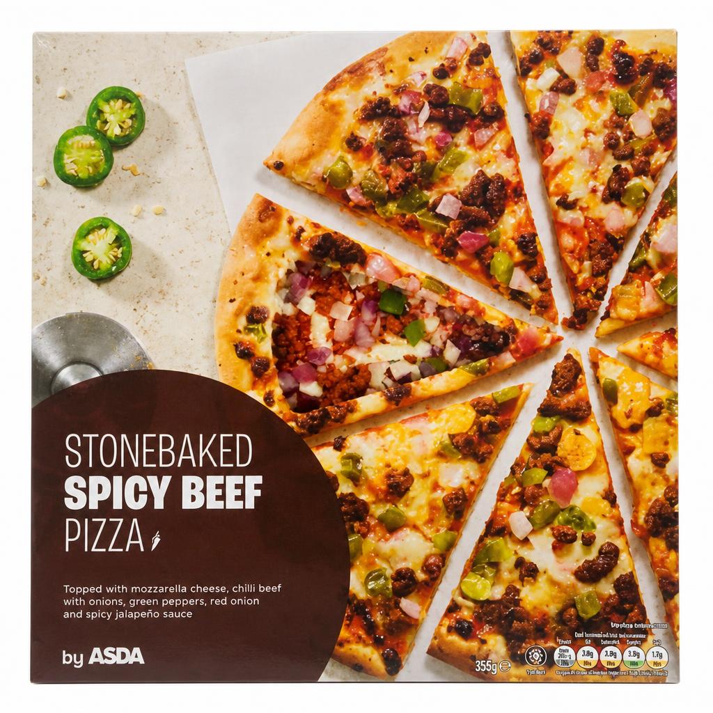 ASDA Stonebaked Spicy Beef Pizza 354g