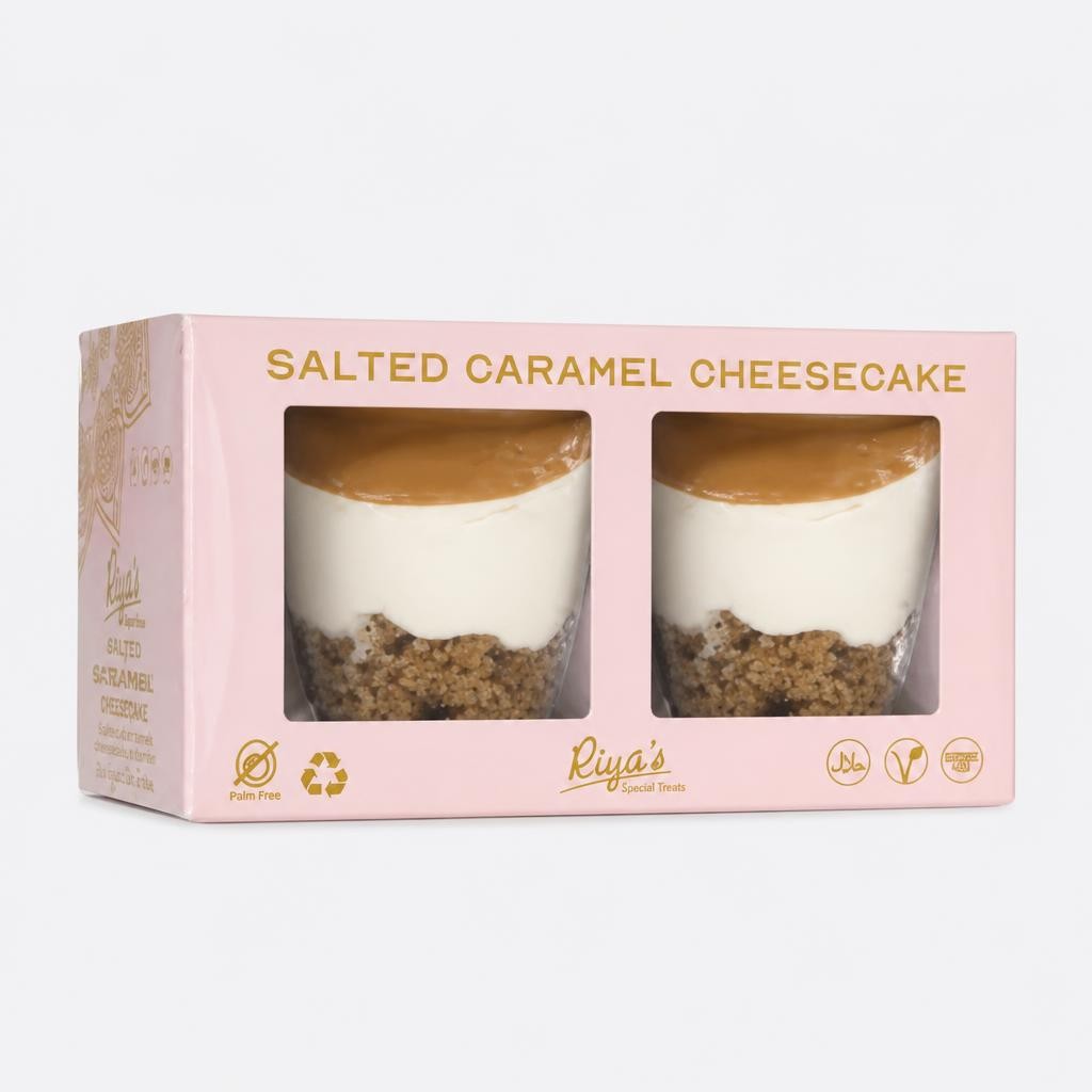 Riya's Salted Caramel Cheesecake Desserts 2 Pack