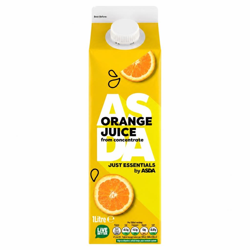 JUST ESSENTIALS by ASDA Orange Juice 1 Litre