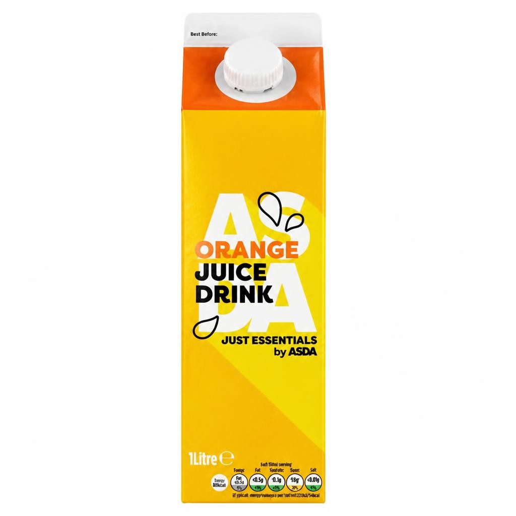 JUST ESSENTIALS by ASDA Orange Juice Drink 1 Litre