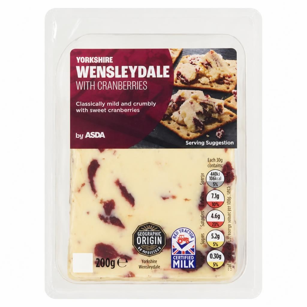 ASDA Yorkshire Wensleydale with Cranberries 200g