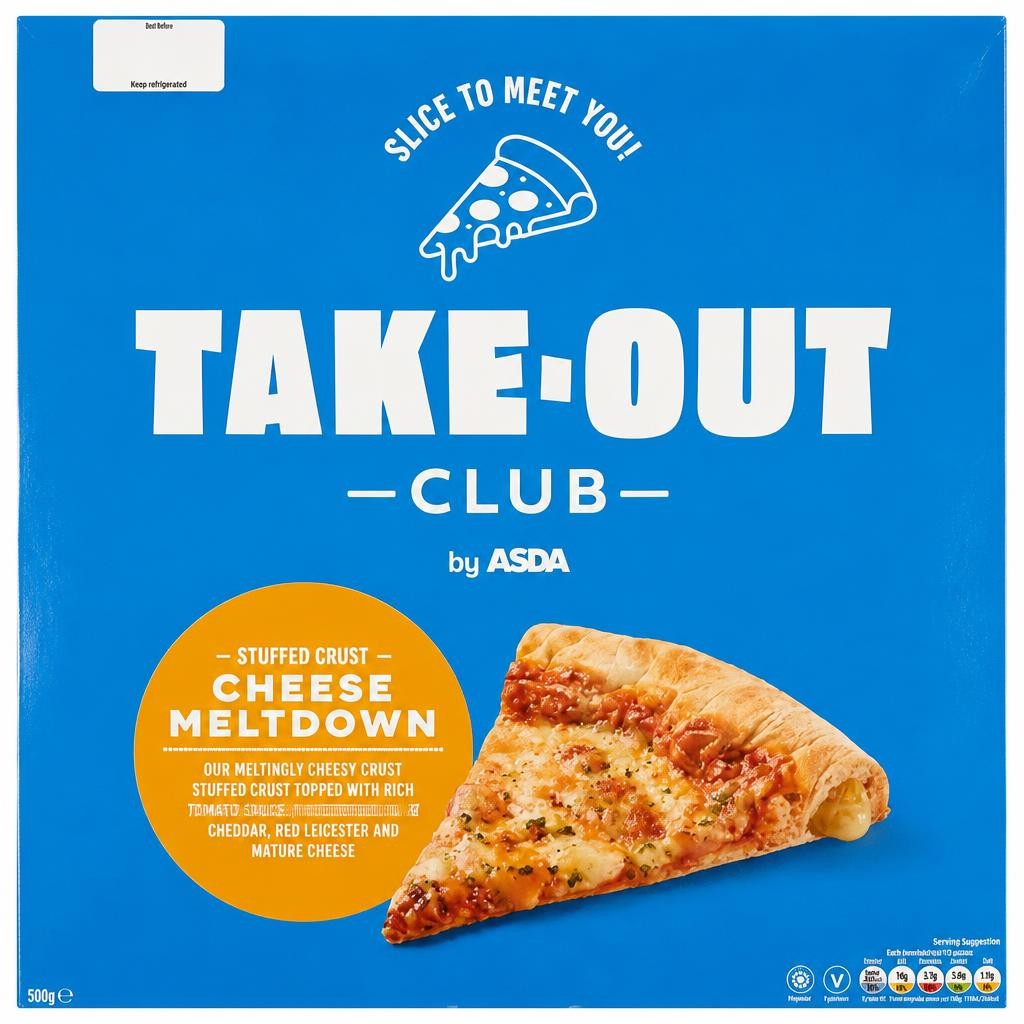 Takeout Club by ASDA Stuffed Crust Cheese Meltdown 598g