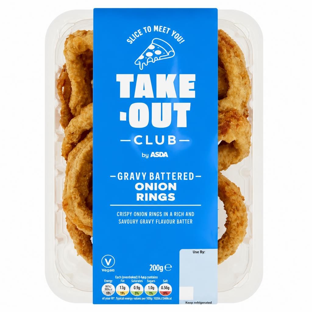 Takeout Club by ASDA Take-Out Club by  Gravy Battered Onion Rings 200g