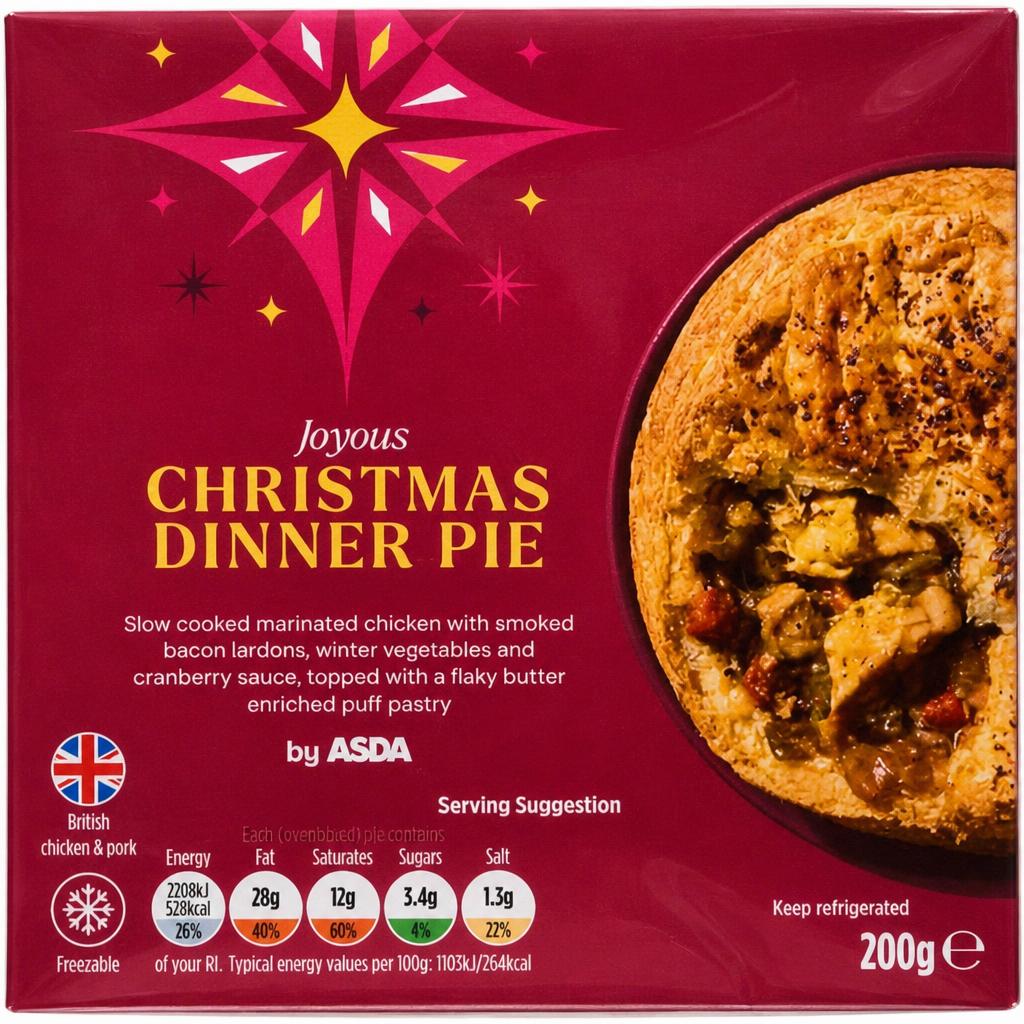 ASDA Joyous Christmas Dinner Pie 200g