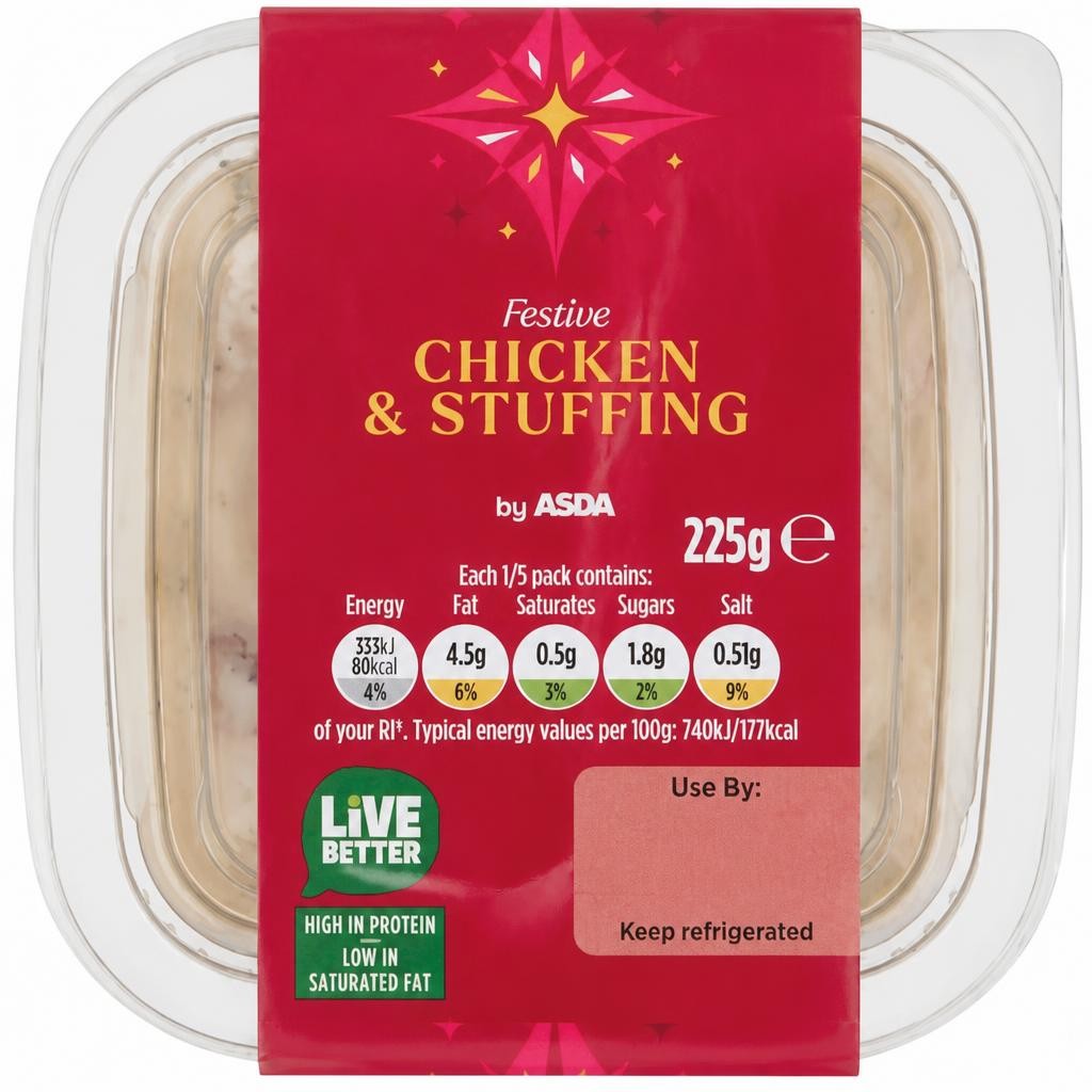 ASDA Festive Chicken & Stuffing 225g