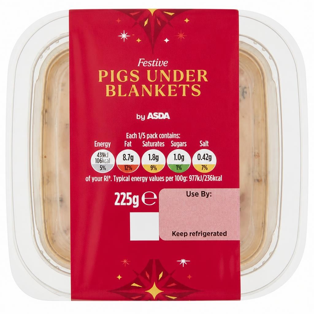 ASDA Festive Pigs Under Blankets 225g