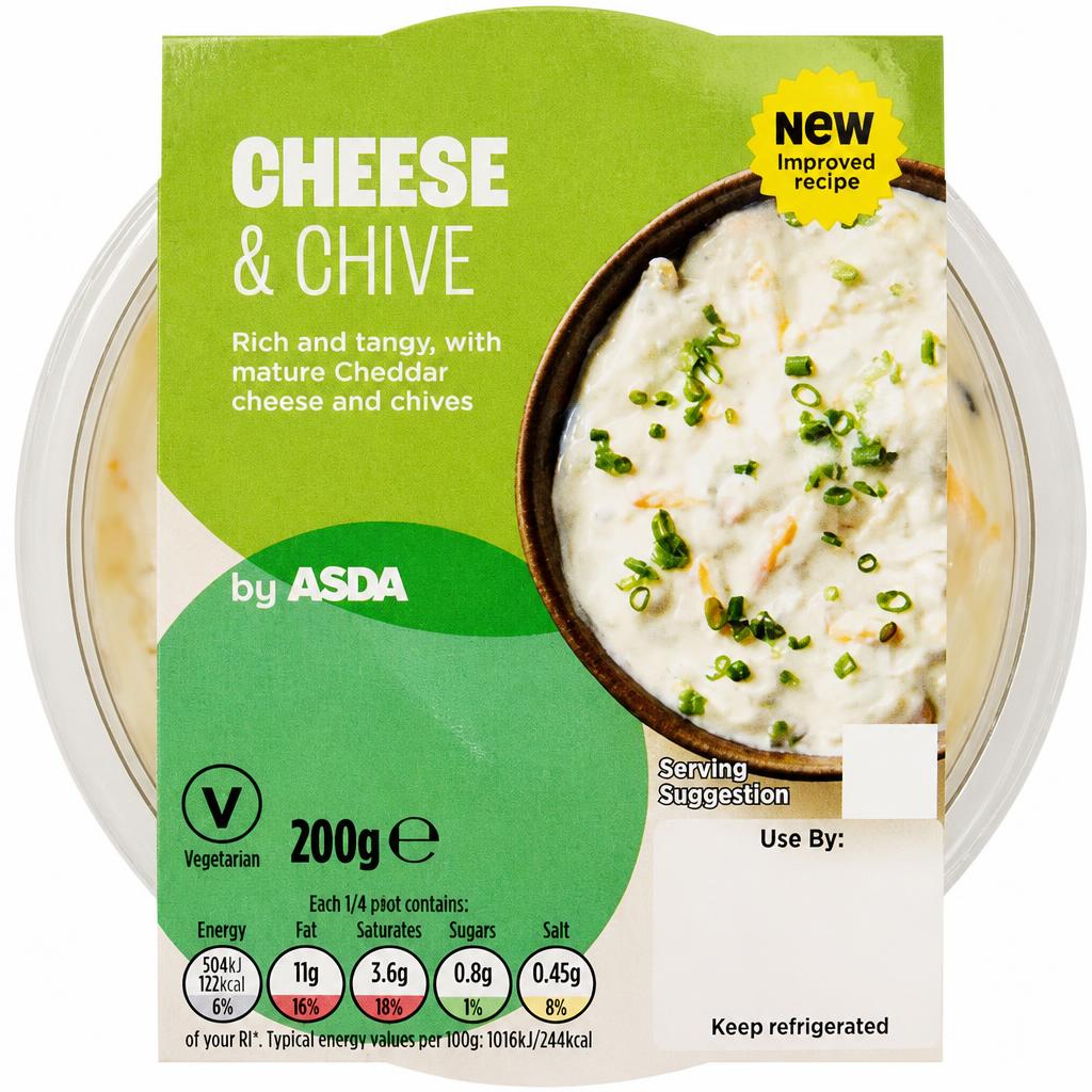 ASDA Cheese & Chive 200g