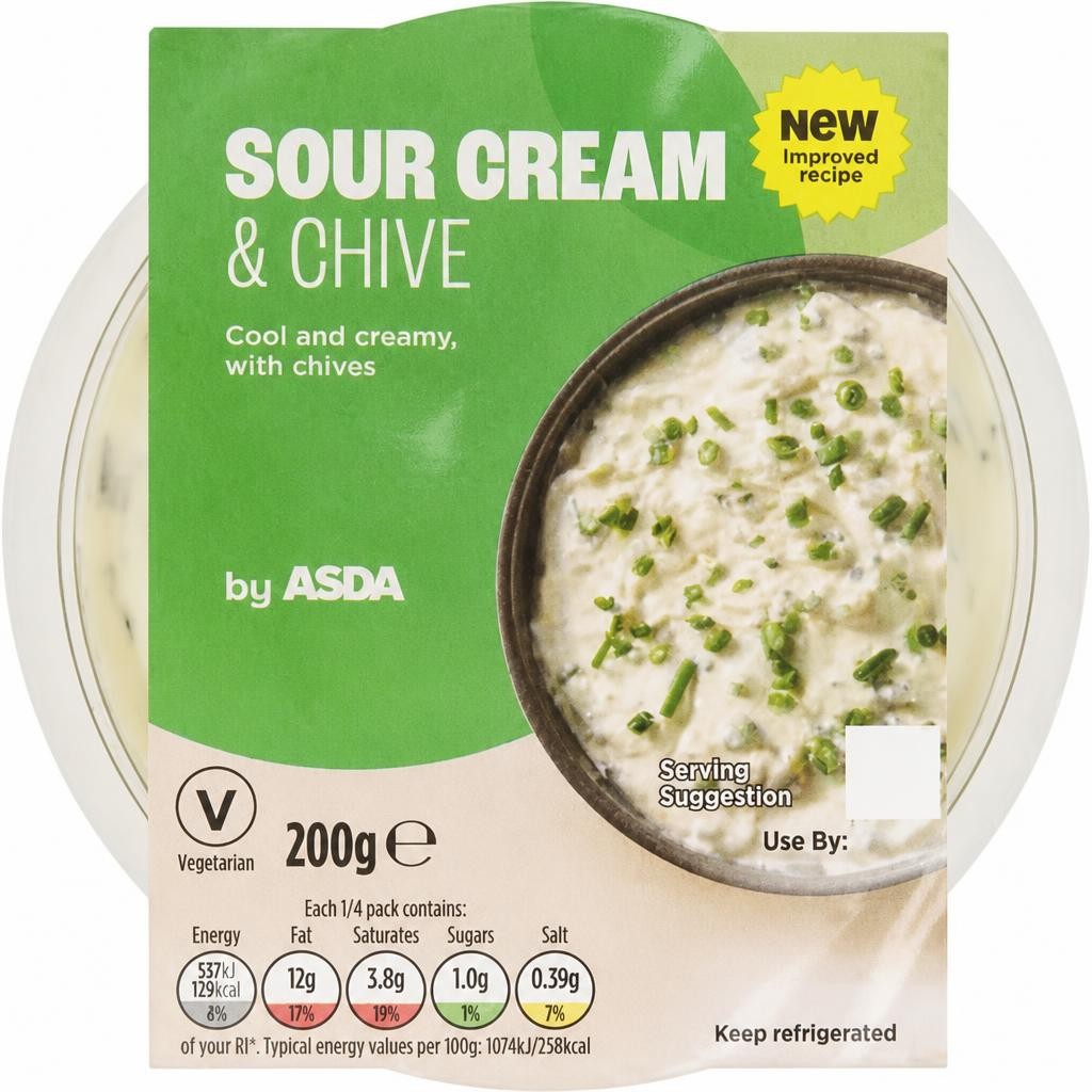 ASDA Sour Cream & Chive 200g