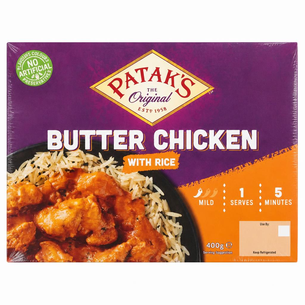 Patak's The Original Butter Chicken with Rice 400g