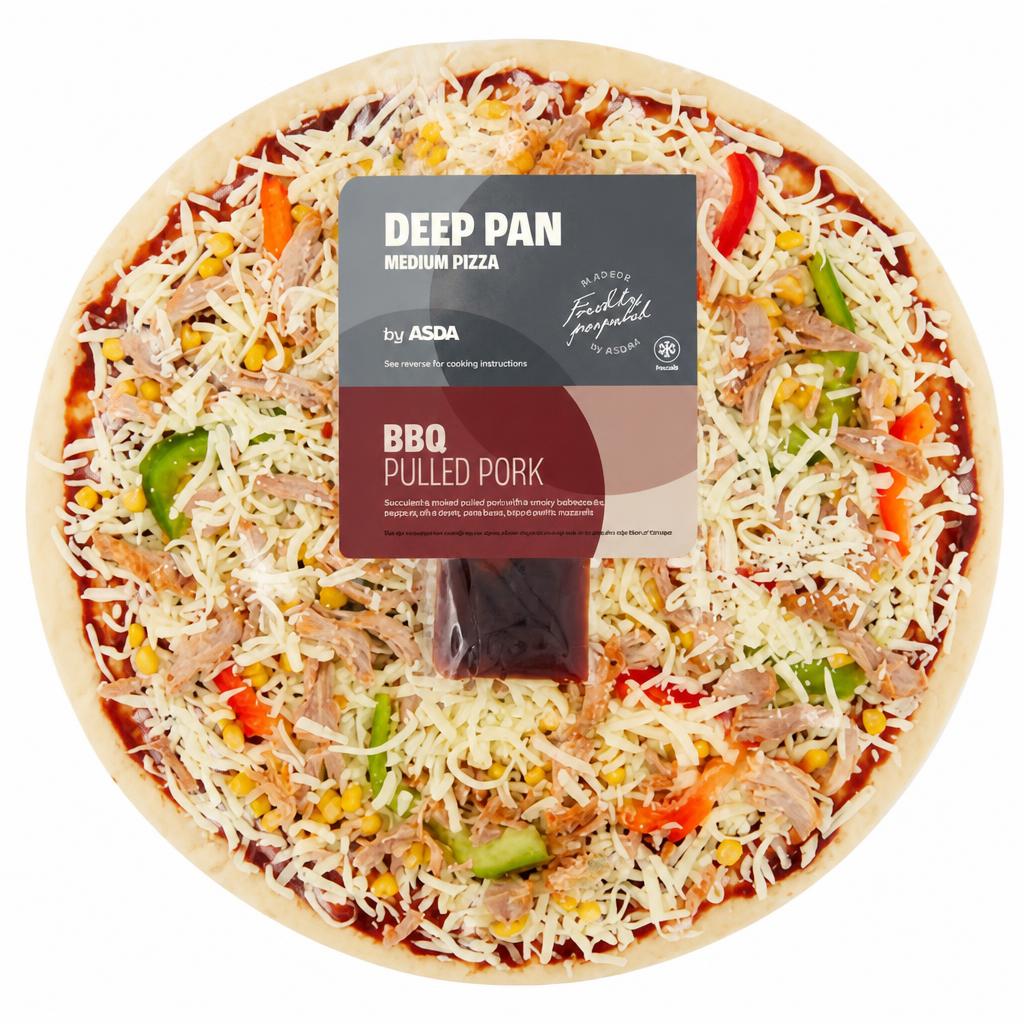ASDA BBQ Pork Medium Deep Pan Pizza 475g