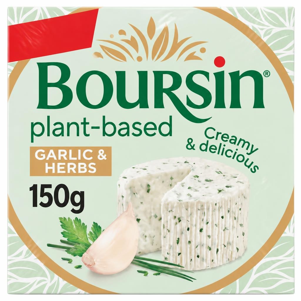 Boursin Garlic & Herbs Vegan Alternative to Cheese 150g