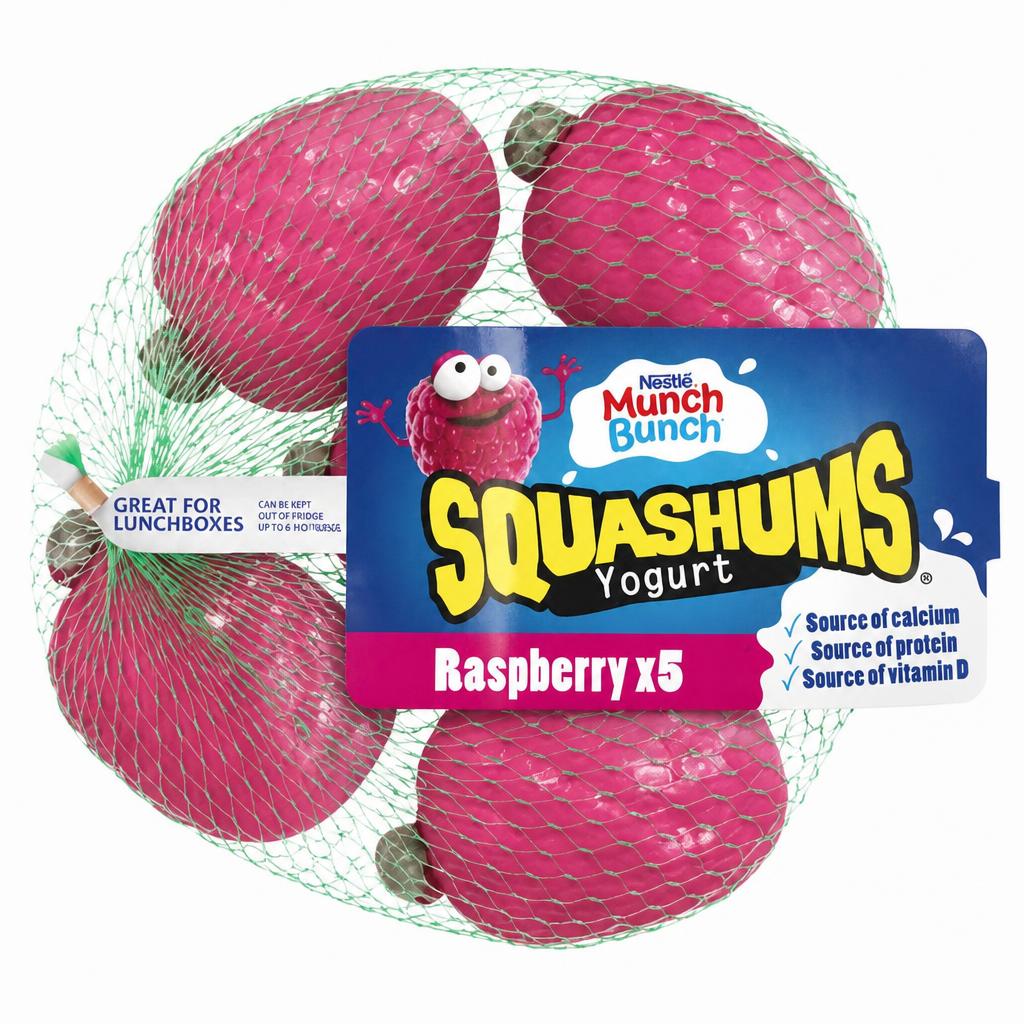 Munch Bunch Squashums Raspberry Yogurt 5 x 60g