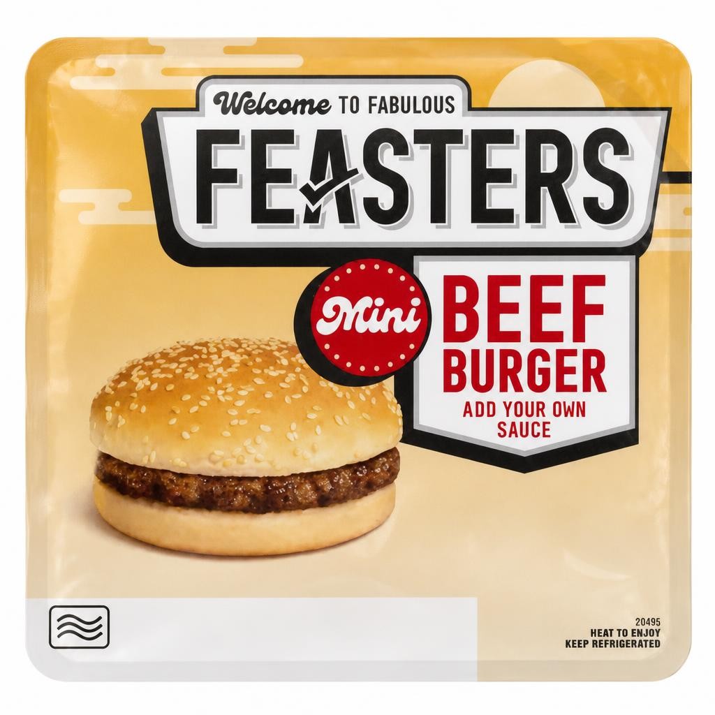 Feasters Mini Beef Burger 94g