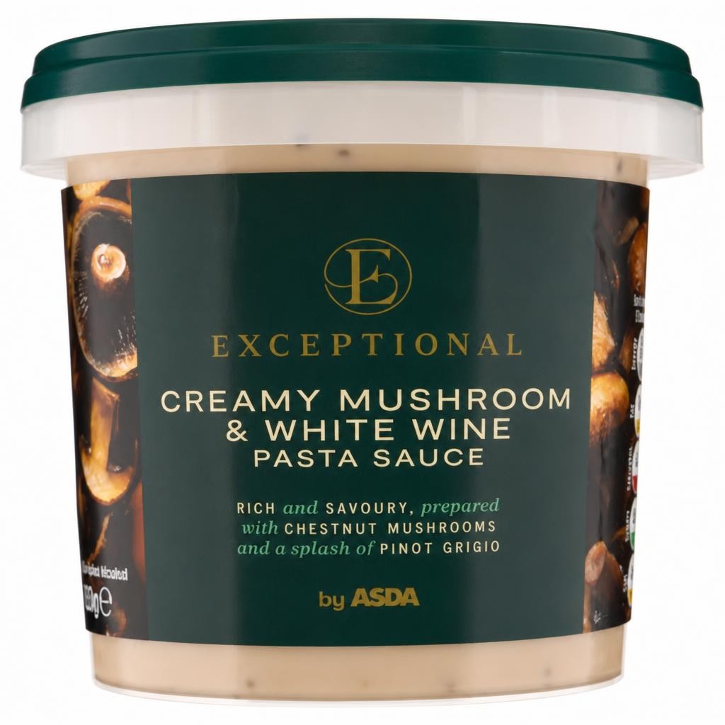Exceptional by ASDA Exceptional by  Creamy Mushroom & White Wine Pasta Sauce 350g