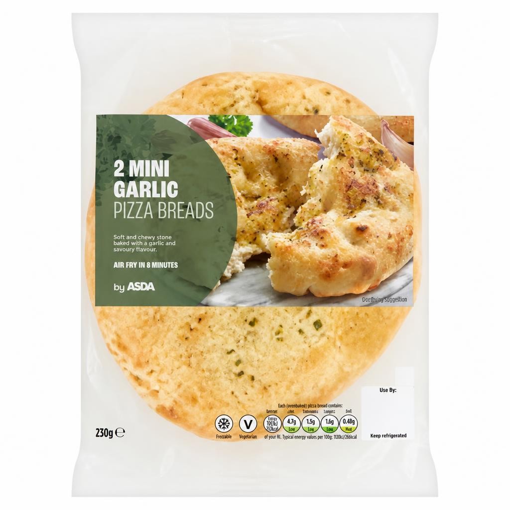 Takeout Club by ASDA 2 Mini Garlic Pizza Breads 230g