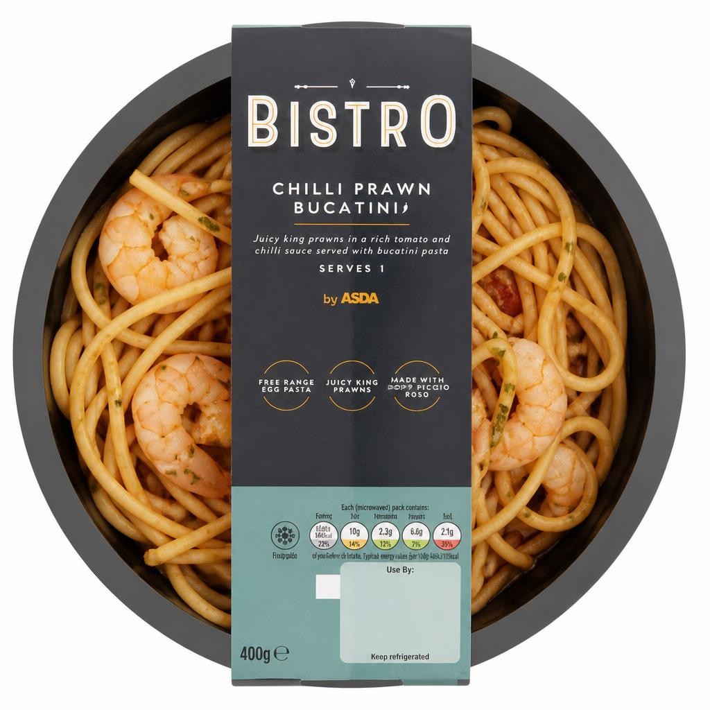 Bistro by ASDA Chilli Prawn Bucatini 400g
