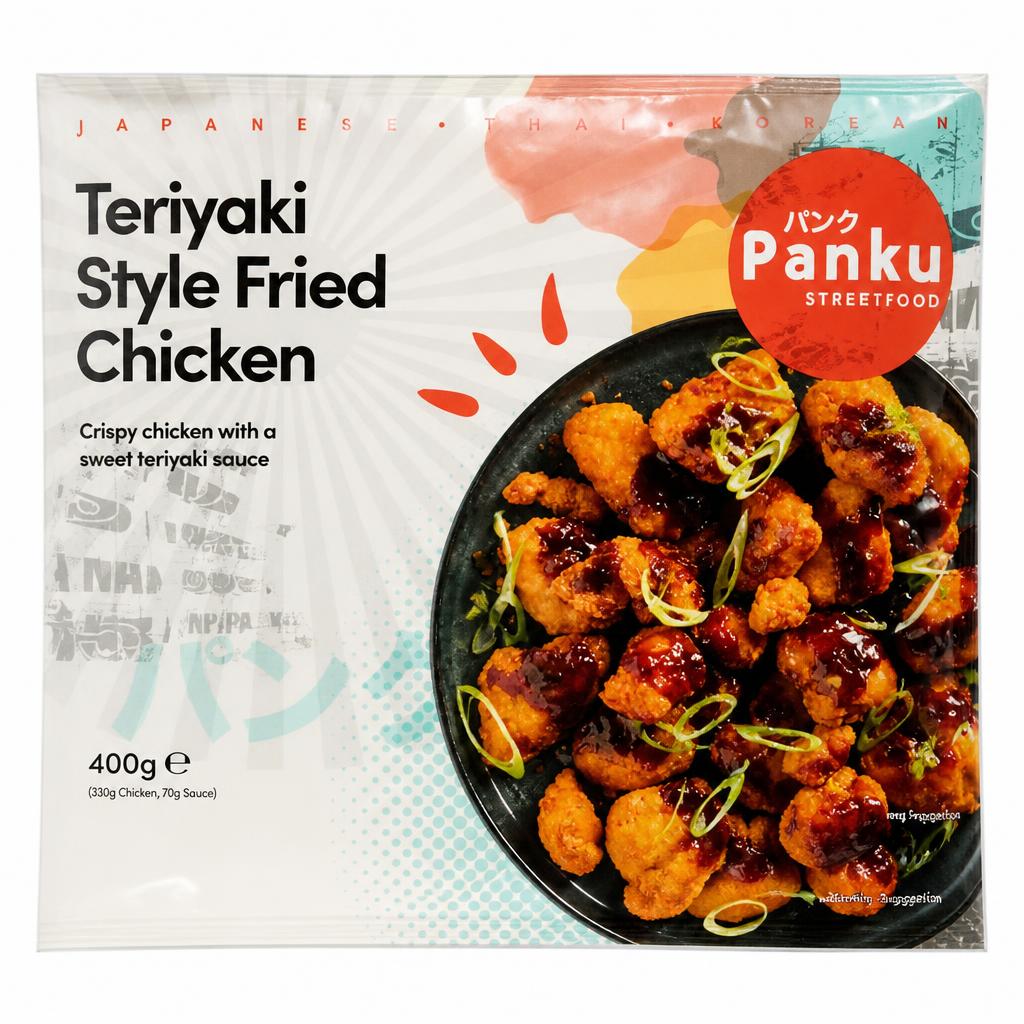 Panku Streetfood Teriyaki Style Fried Chicken 400g