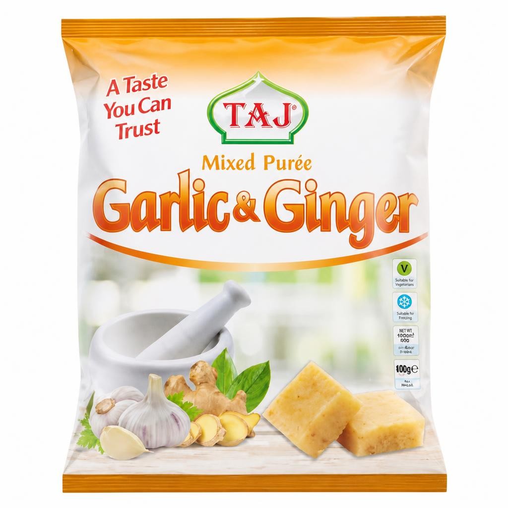 Taj Mixed Purée Garlic & Ginger 400g