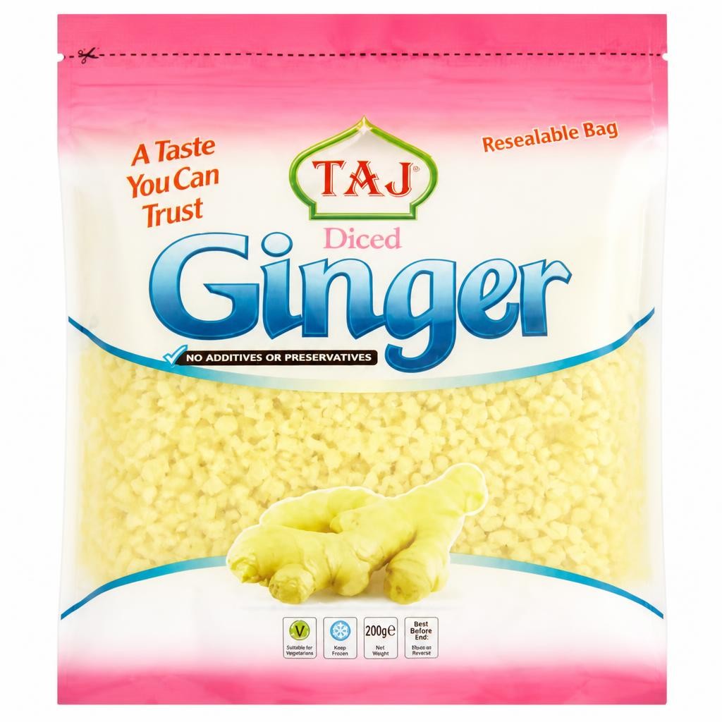 Taj Diced Ginger 200g