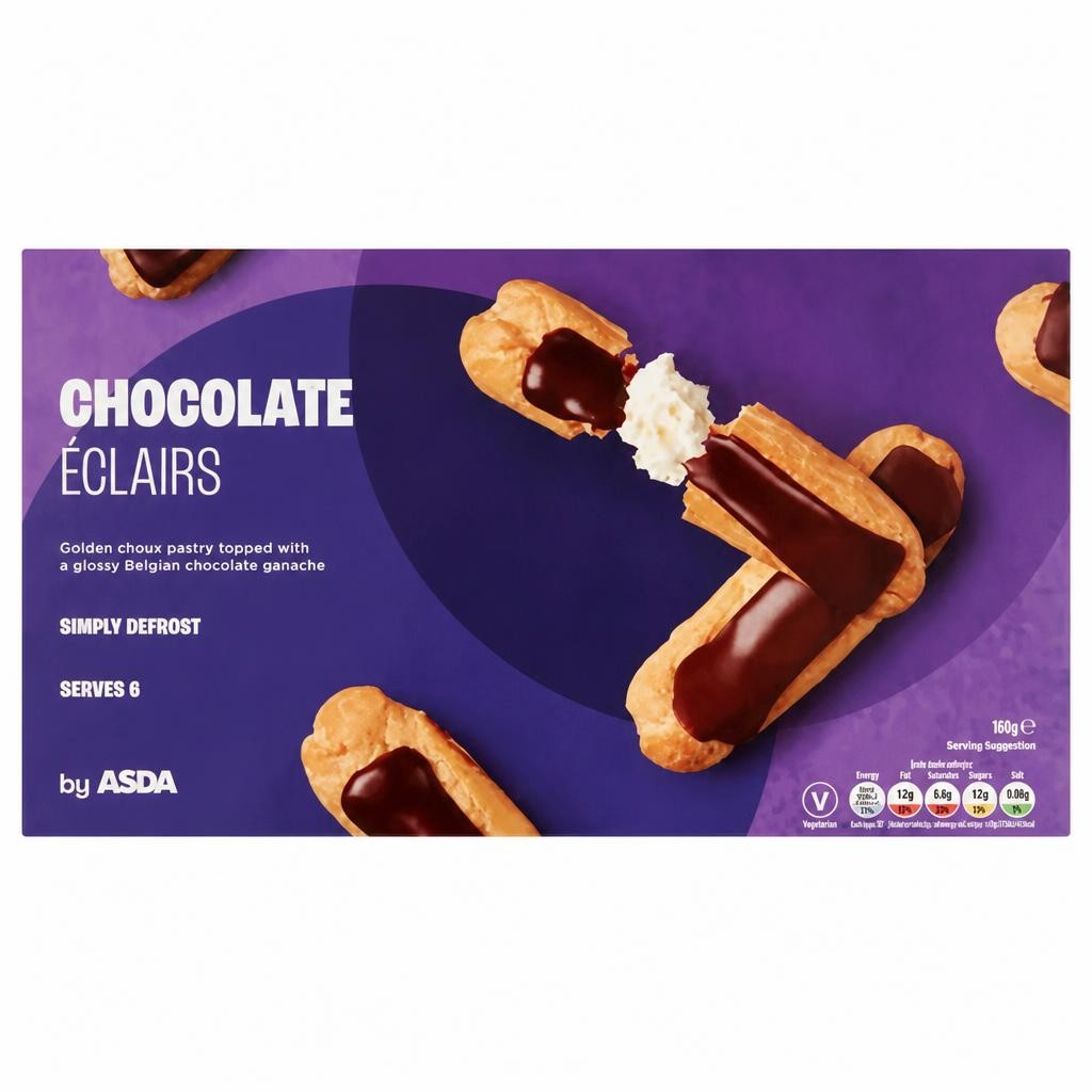 ASDA Chocolate Éclairs 160g