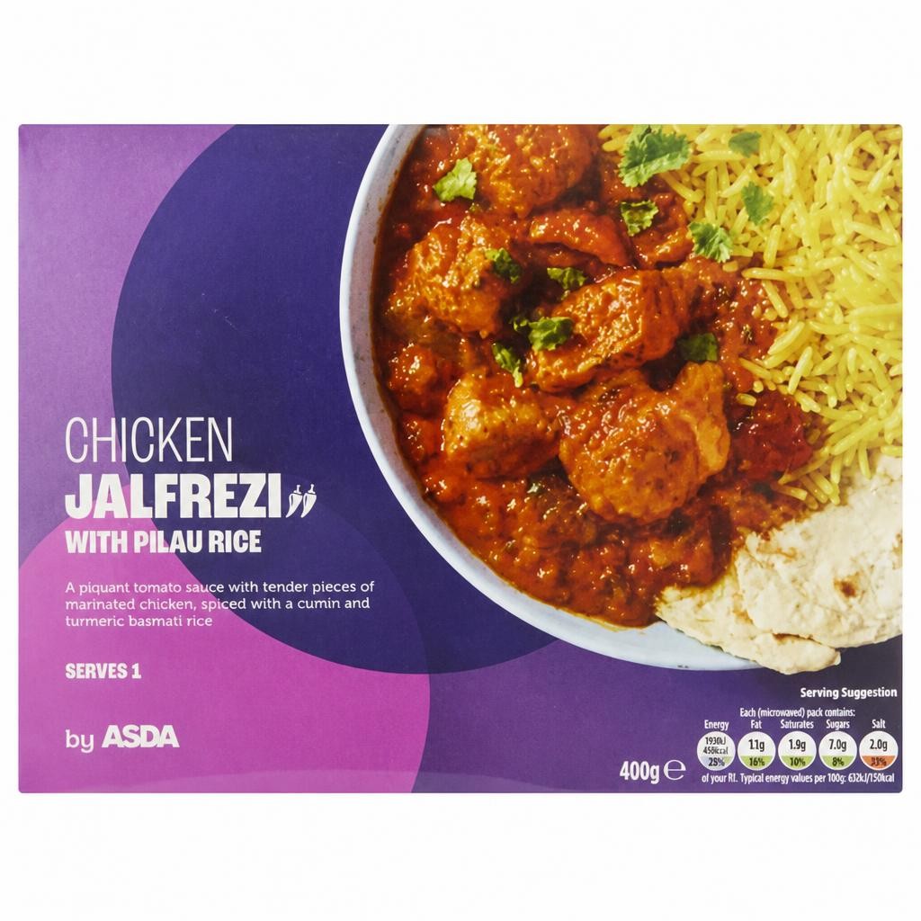 ASDA Chicken Jalfrezi with Pilau Rice 400g