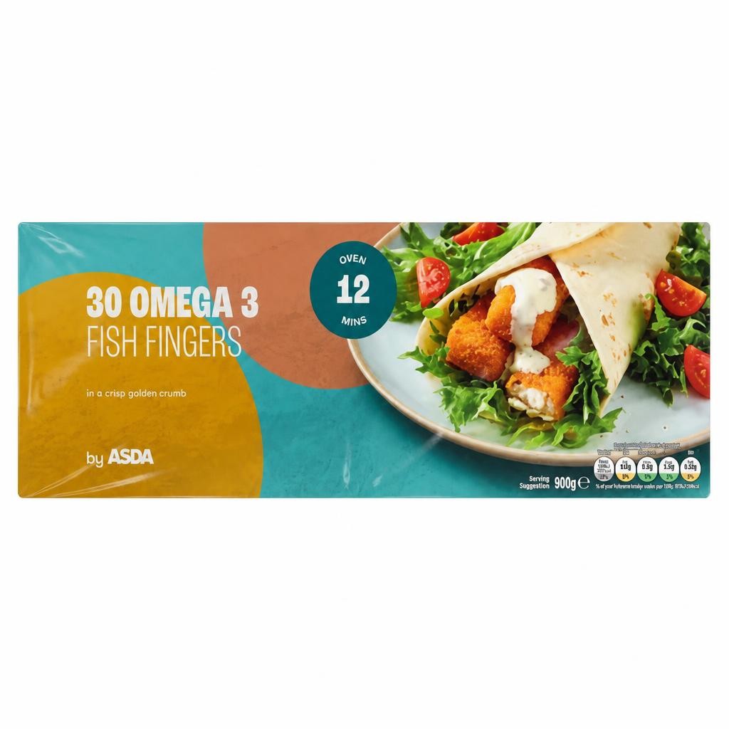 ASDA 30 Omega 3 Fish Fingers 900g