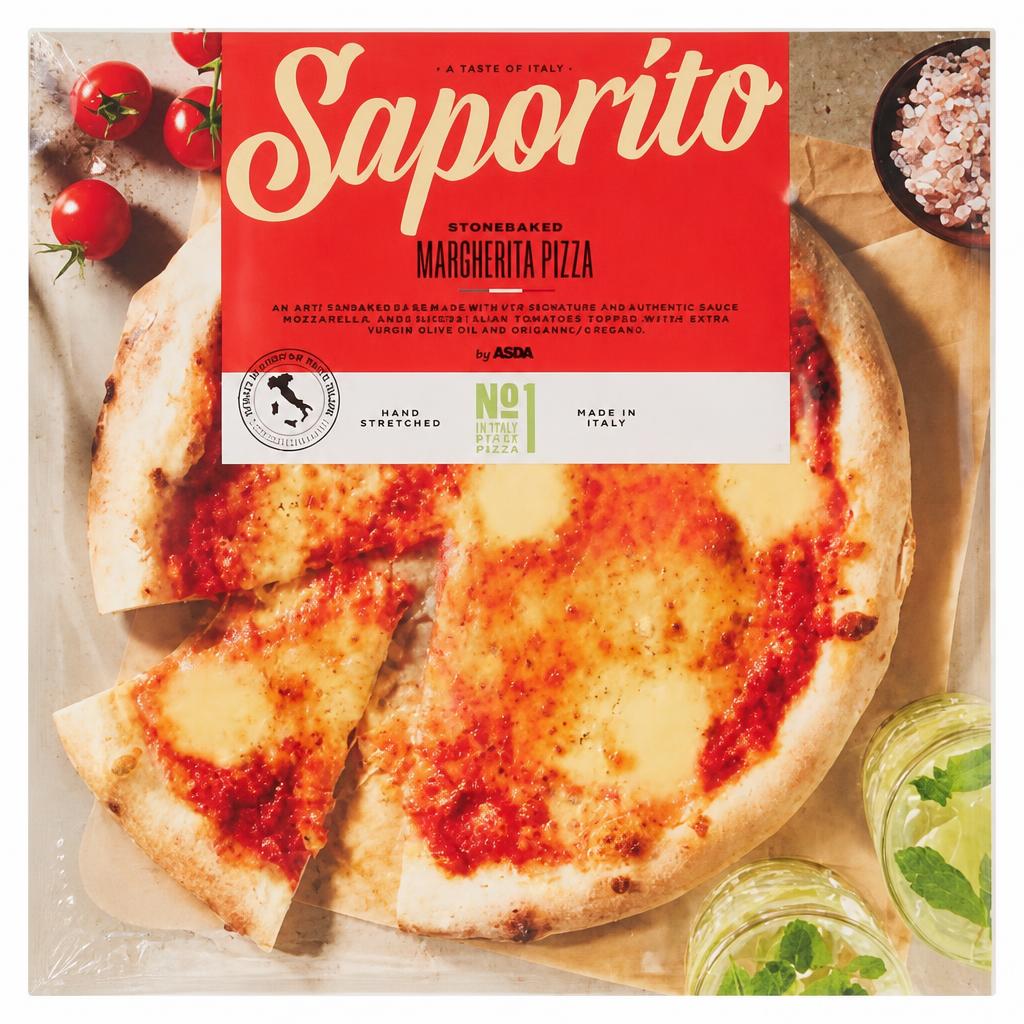 ASDA Saporito Stonebaked Margherita Pizza 380g