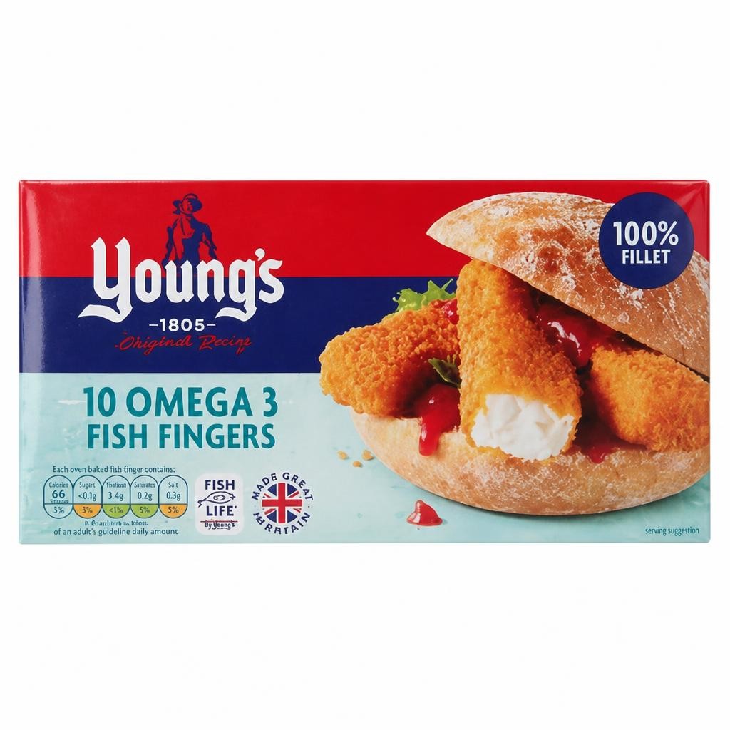 Young's 10 Omega 3 Fish Fingers 300g