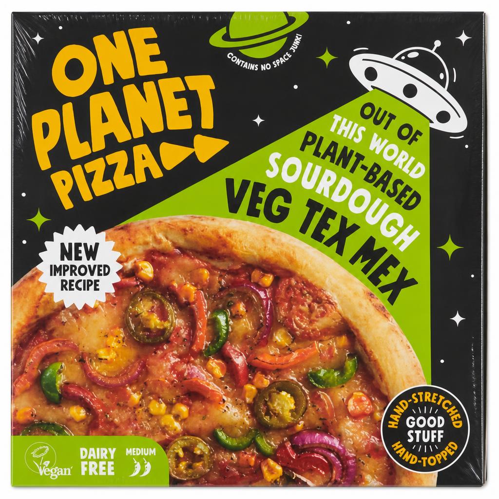 One Planet Pizza Plant-Based Sourdough Veg Tex Mex 360g