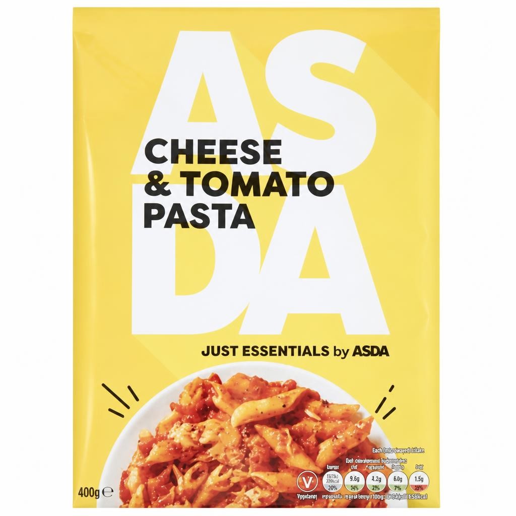 JUST ESSENTIALS by ASDA Just Essentials Cheese & Tomato Pasta 400g