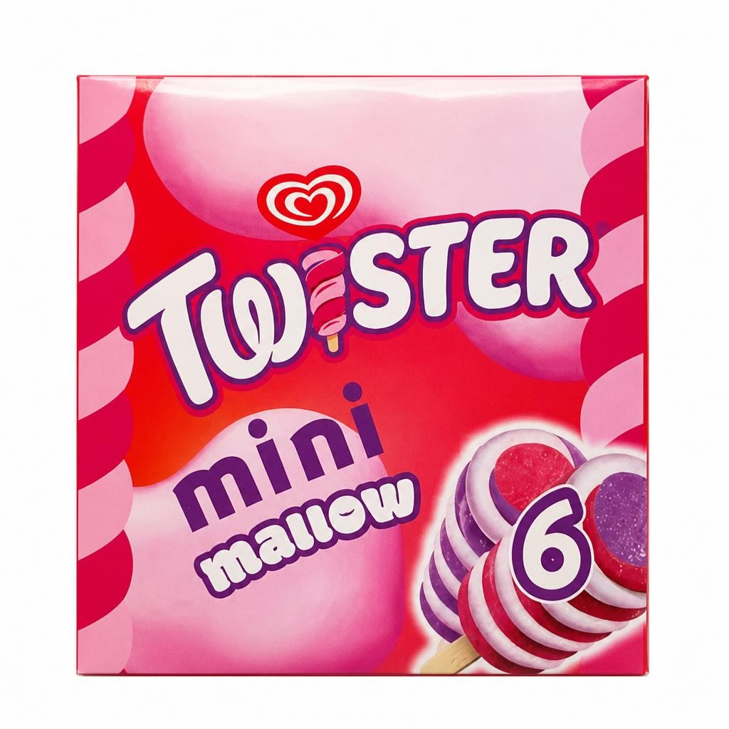 Twister Mini Mallow Ice Cream Lollies 6 x 50ml