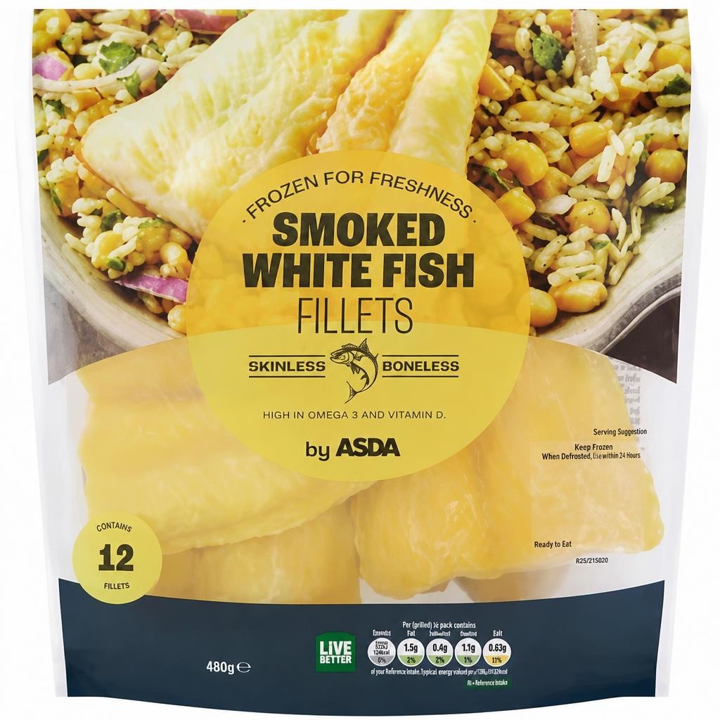 ASDA Smoked White Fish Fillets by  400g