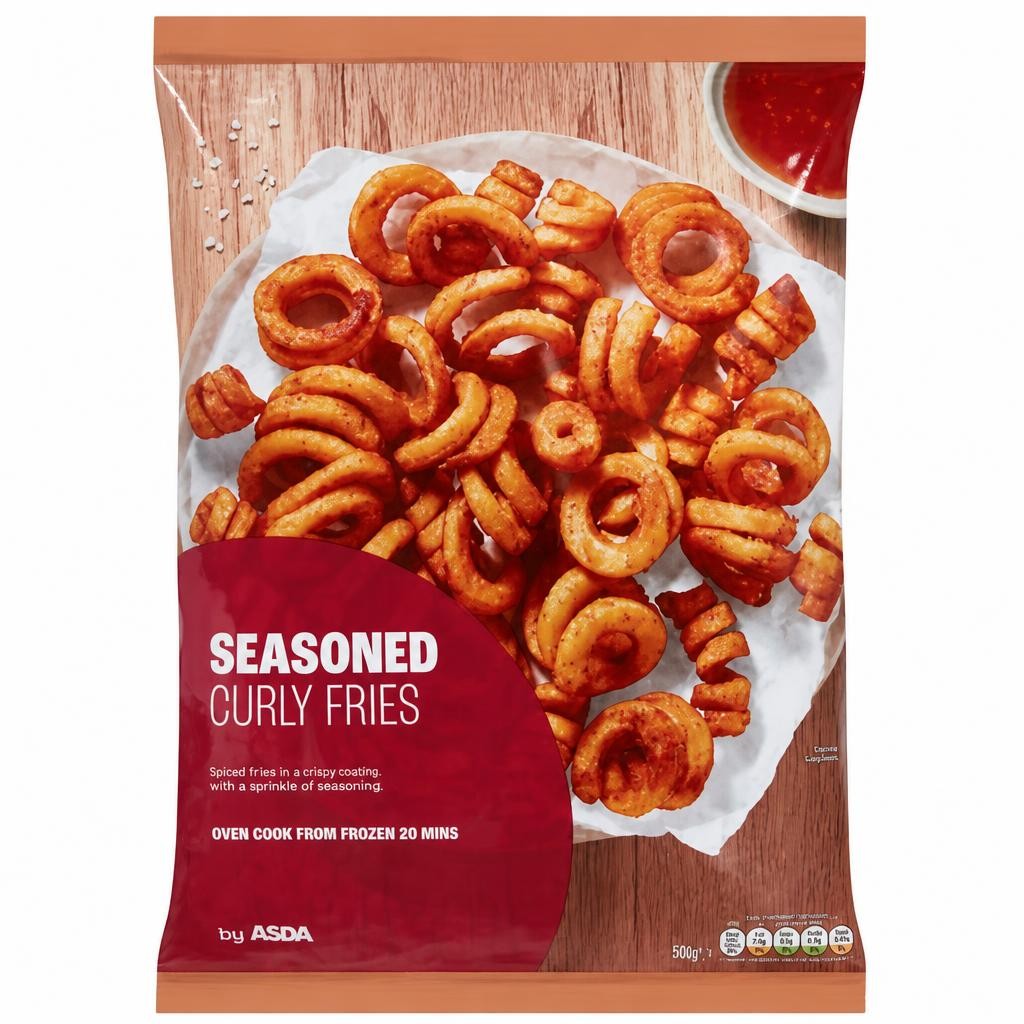 ASDA Seasoned Curly Fries 750g