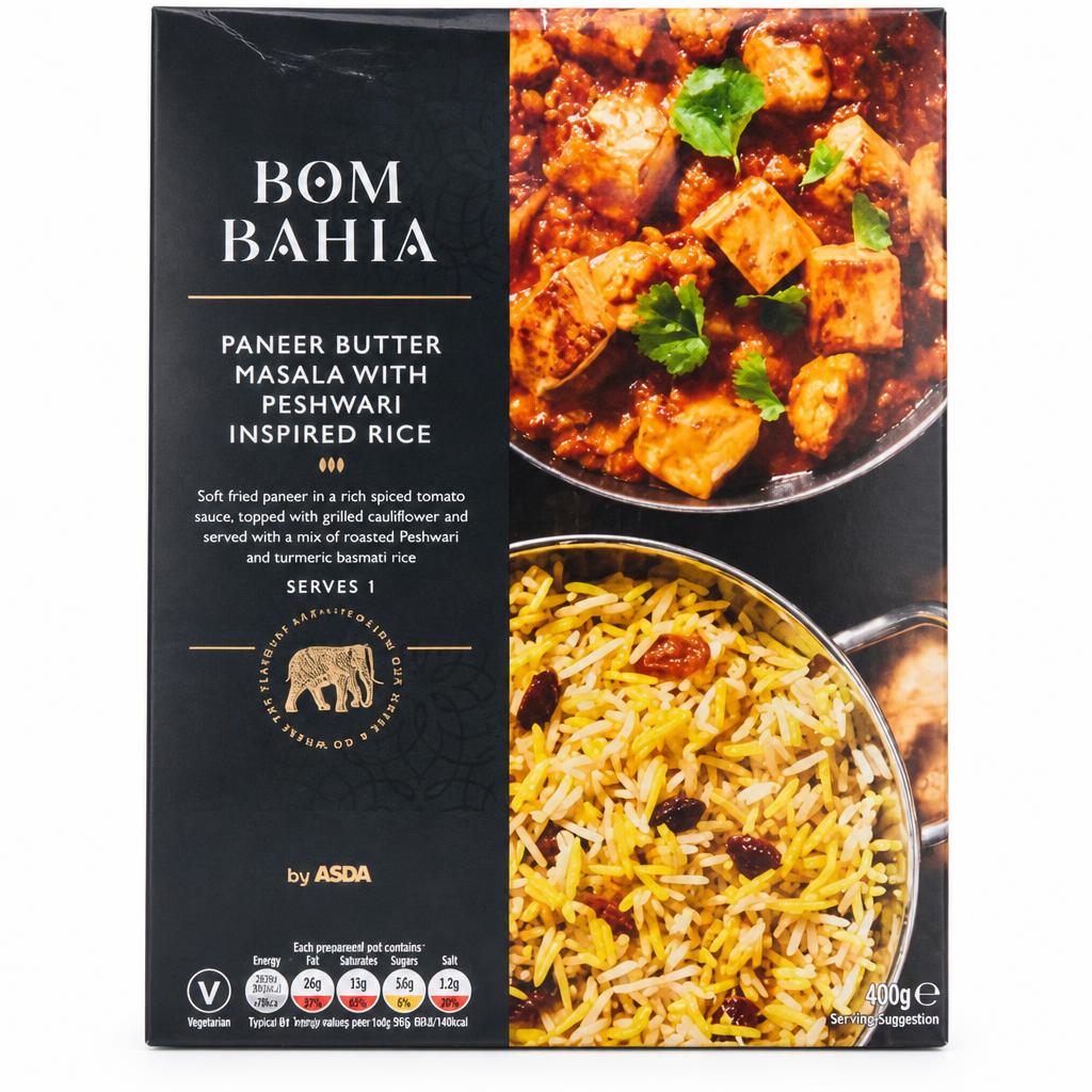 Bom Bahia by ASDA Bom Bahia Paneer Butter Masala with Peshwari Inspired Rice 400g