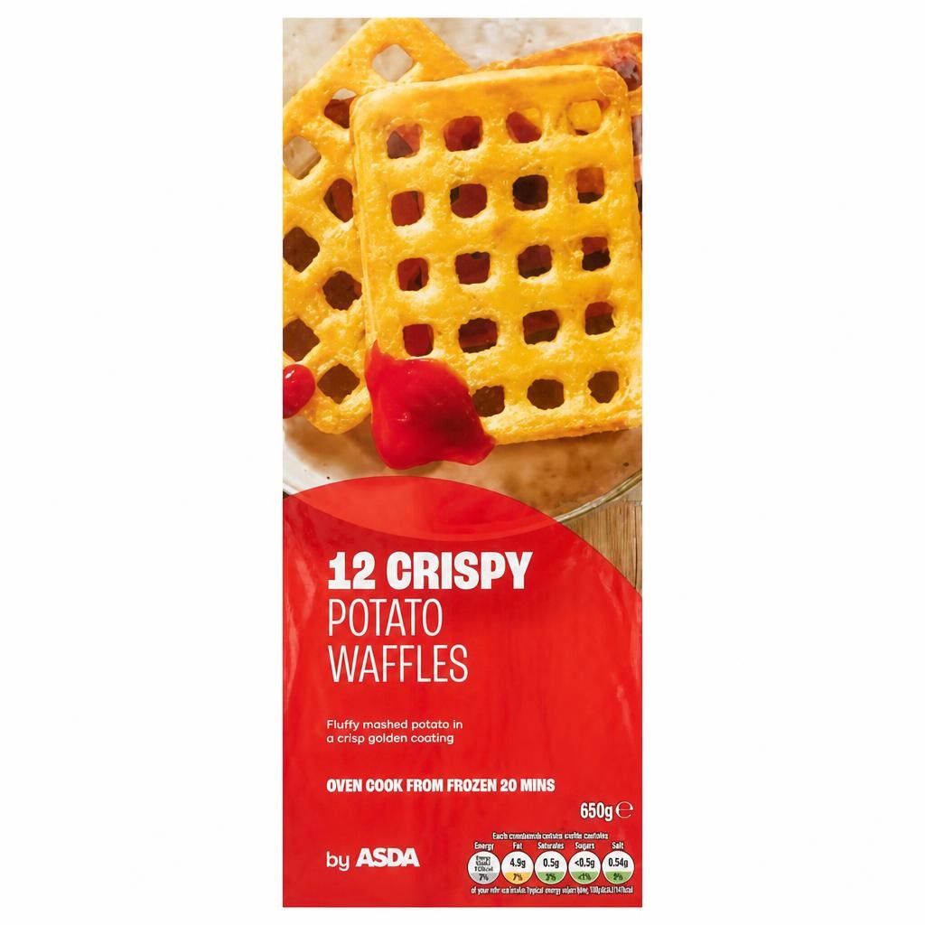 ASDA 12 Crispy Potato Waffles 680g
