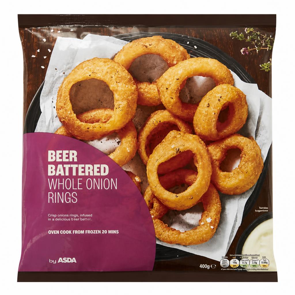 ASDA Beer Battered Whole Onion Rings 400g