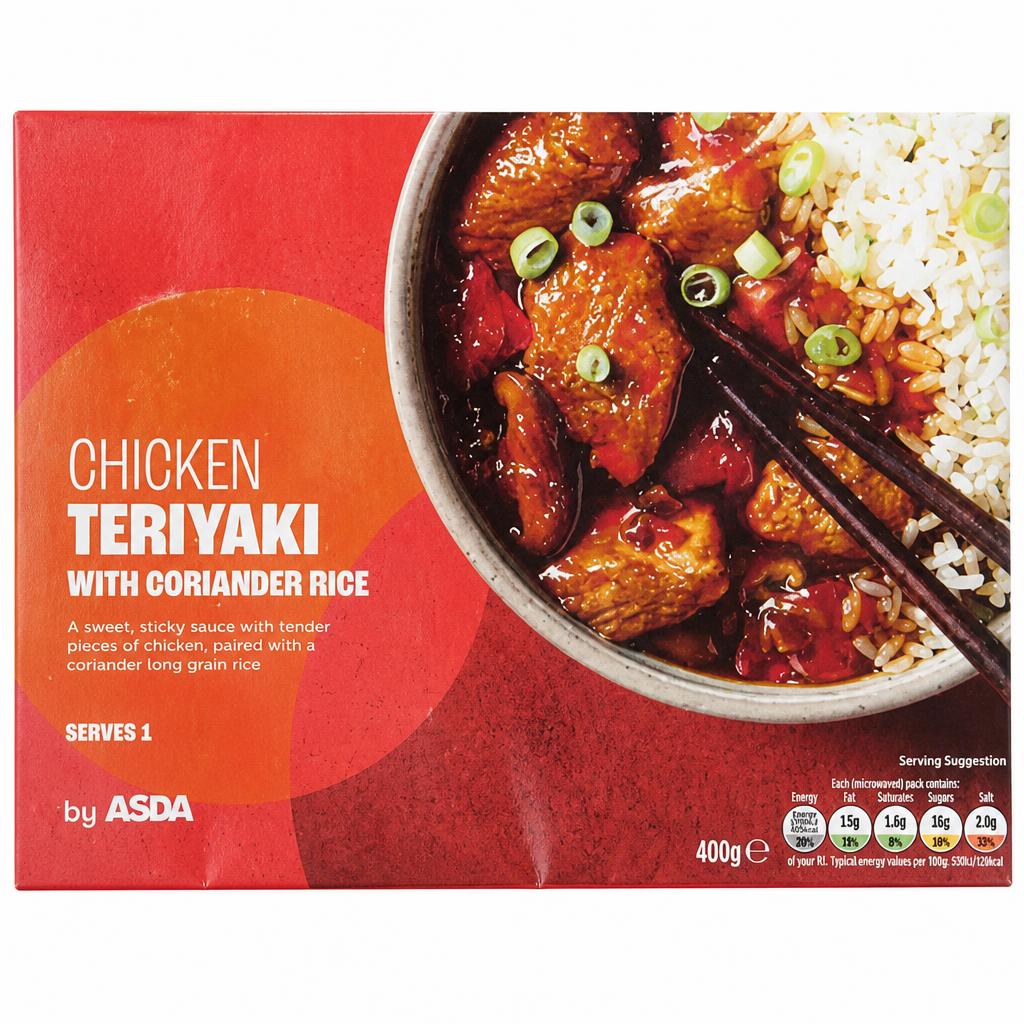 ASDA Chicken Teriyaki with Coriander Rice 400g
