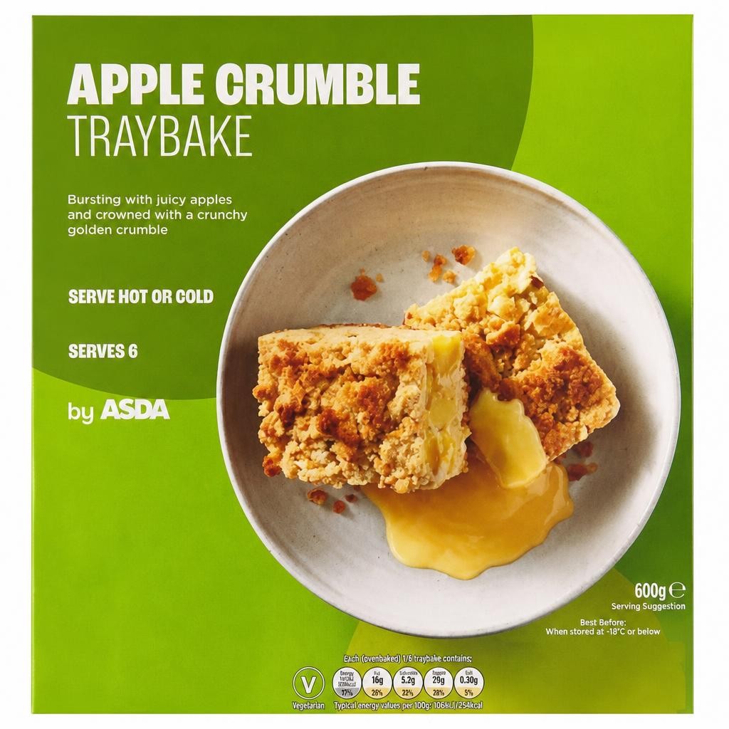 ASDA Apple Crumble Traybake 600g