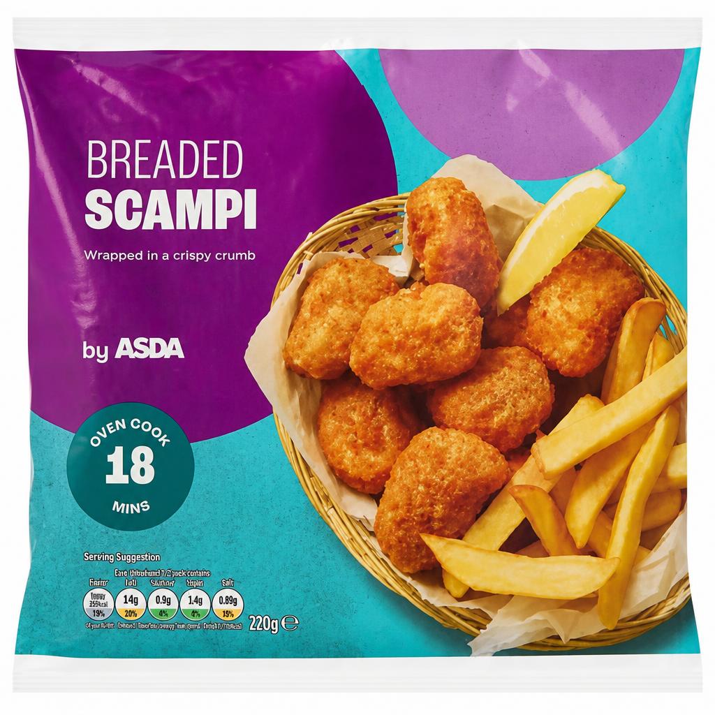 ASDA Breaded Scampi 220g